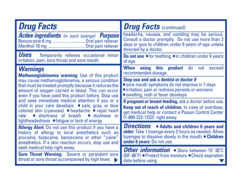 Chloraseptic® Cherry Sore Throat Lozenges